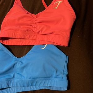 Gymshark sports bra pink & blue